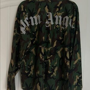 Palm Angels Camouflage Long Sleeve Shirt